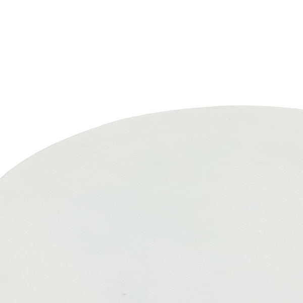 Basil Outdoor Round Coffee Table Matte White 48"