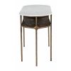 Bild Console Table White & Brass