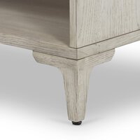 Viggo Nightstand Vintage  Oak White Marble