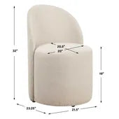Roll With It Dining Chair, Sand