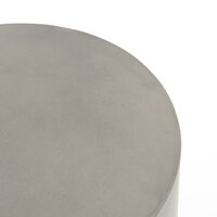 Ivan Round End Table Grey Concrete