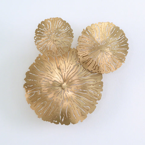 LILY PAD CLUSTERS-ANTIQUE BRASS