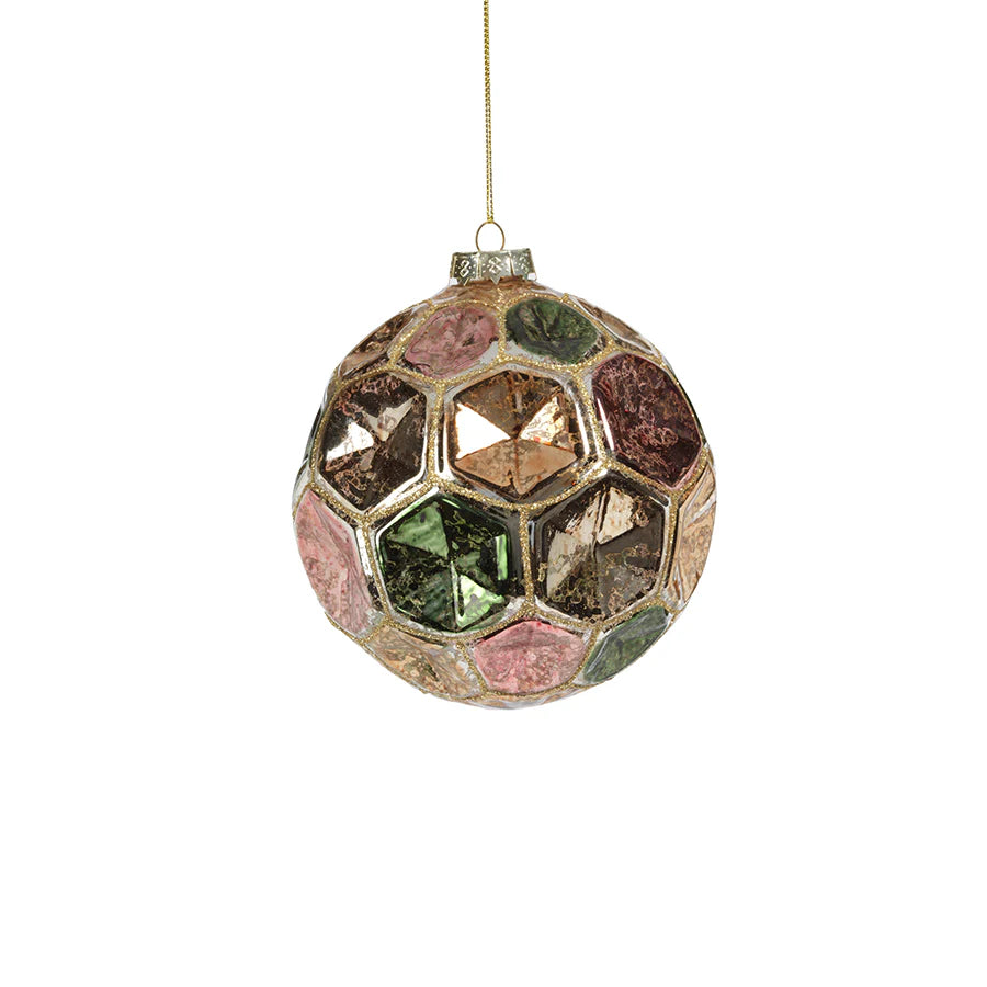 Dimpled Multicolored Ball Ornament L