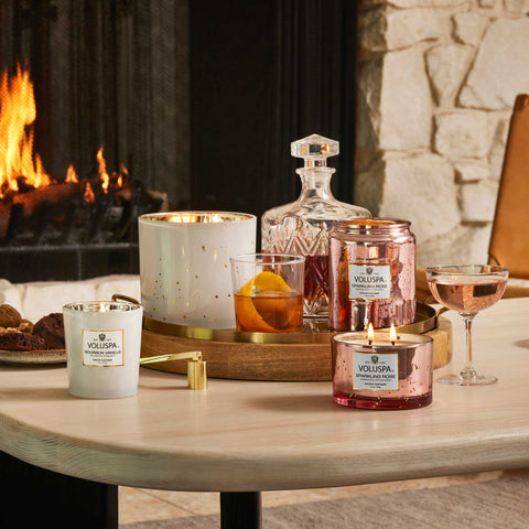 Sparkling Rose Candle