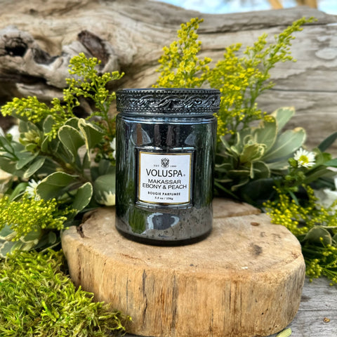 Makassar Jar Speckle Candle 18 onzas