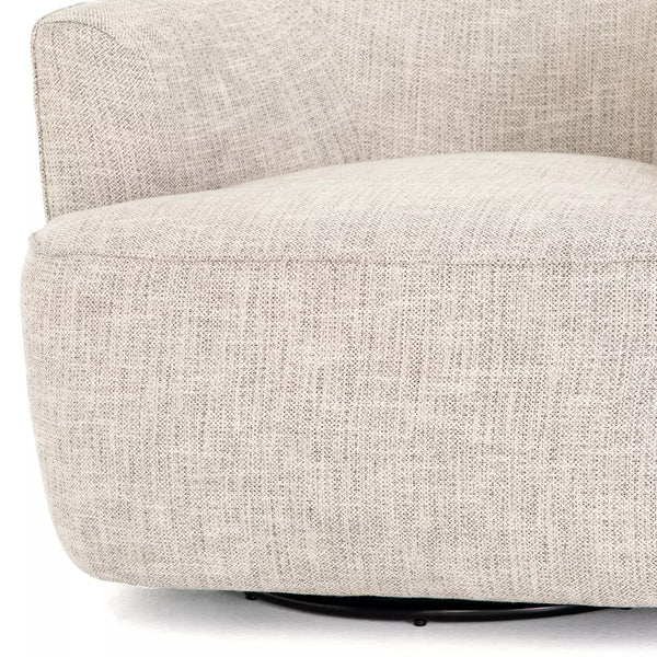 Mila Swivel Chair - Brazos Dove