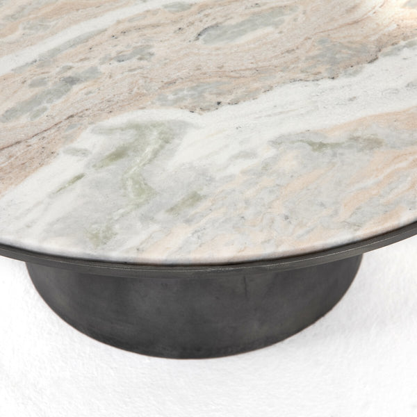 Corbett Coffee Table-Creamy Taupe Marble