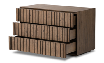 Leo Nightstand Rustic Grey