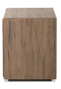 Leo Nightstand Rustic Grey