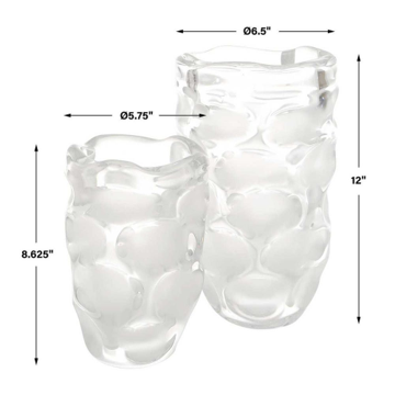 DIMPLE VASES S/2
