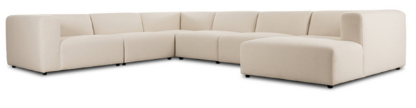 Lawndale 6 Piece Sectional Fayette Cloud