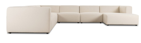 Lawndale 6 Piece Sectional Fayette Cloud
