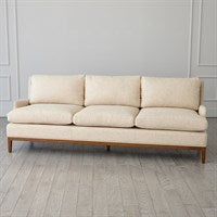 Laguna Sofa Natural Wood Muslin