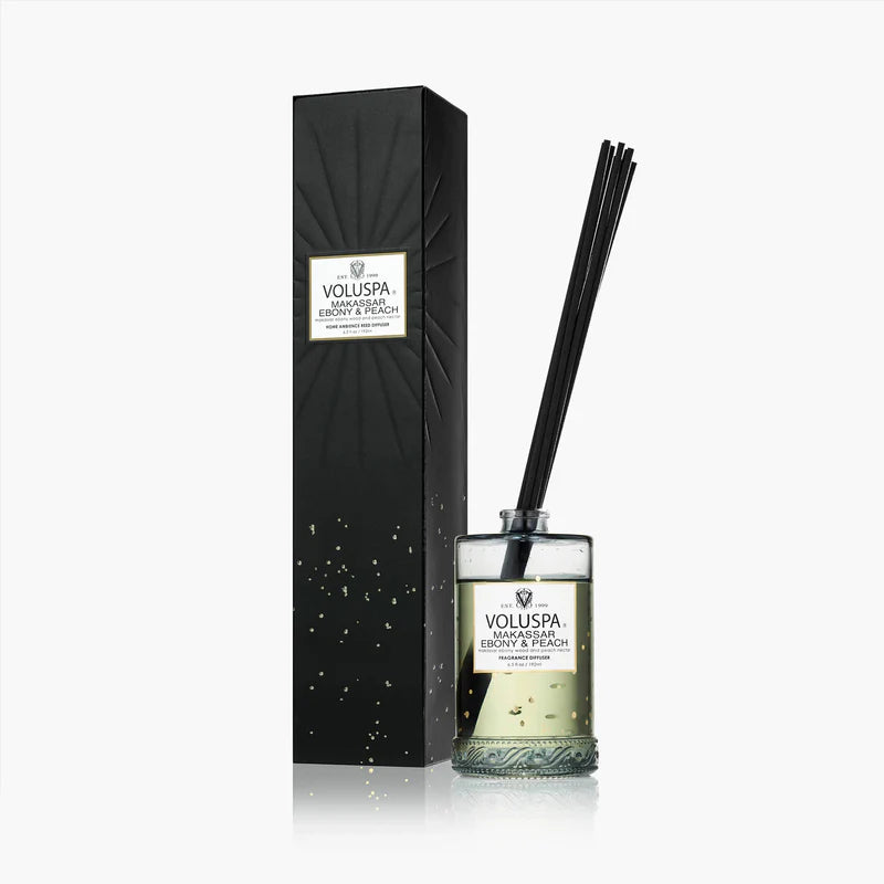 Makassar Ebony & Peach Reed Diffuser