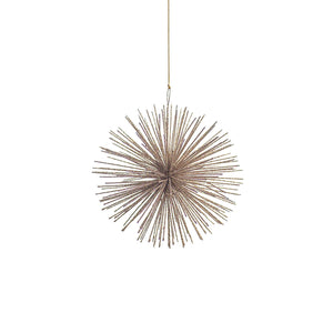 Wire Star Burst Ornament Champagne M