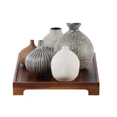 Nestling Vases - Coffee, S/5 Plus Tray
