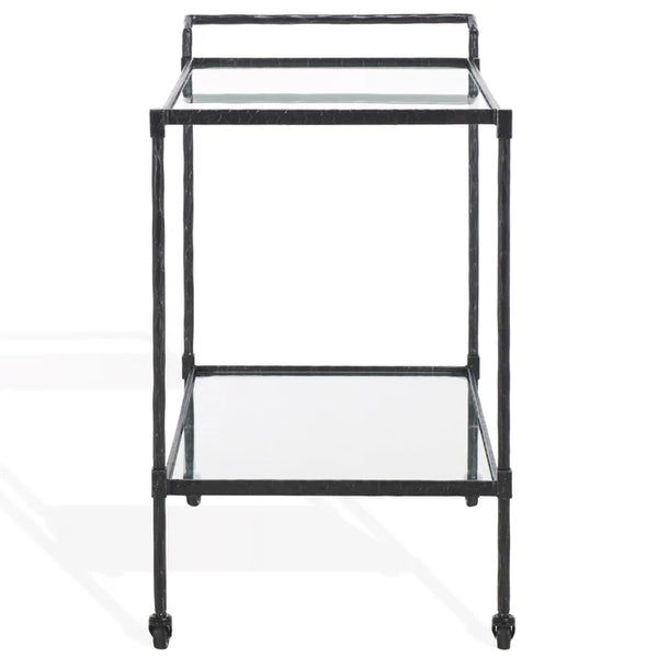 Isabellina Metal And Glass Bar Cart