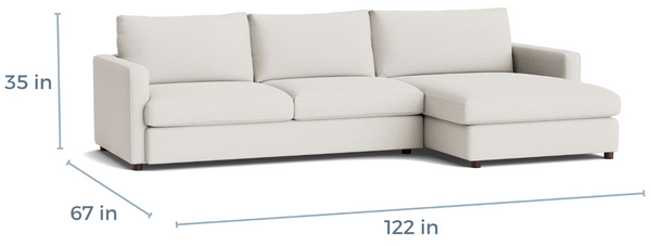 Allure LAF Chaise Sectional