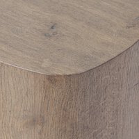 Tycho Pedestal Brown Oak Veneer Short