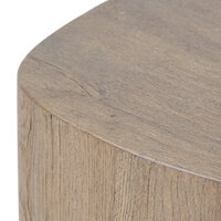 Tycho Pedestal Brown Oak Veneer Short