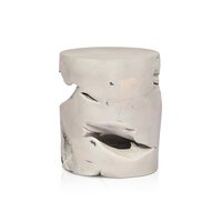 Teak Stool Ivory Teak Root