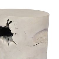 Teak Stool Ivory Teak Root