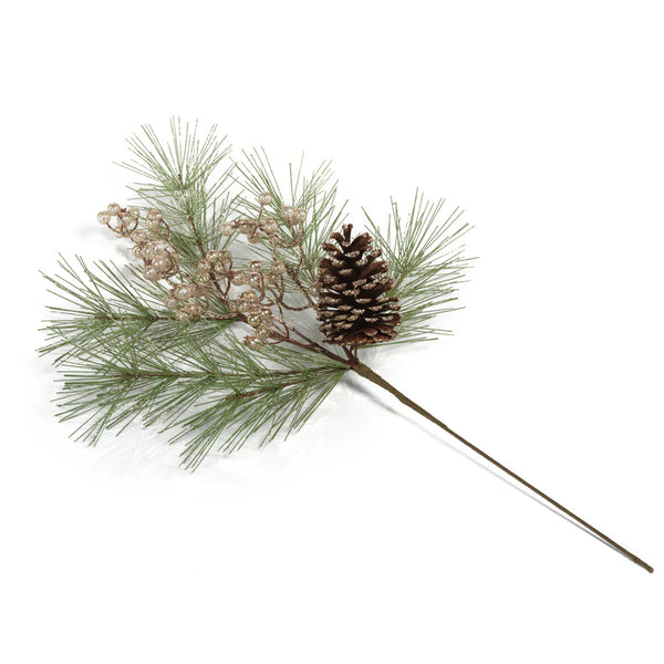 Needle Pine Tree with Glitter Branch