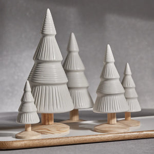 Alpine Ceramic Tree White 10.25 in