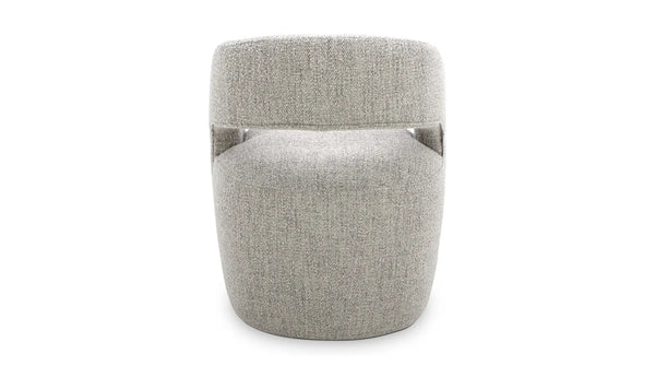 Barrow Rolling Dining Chair Grey Storm