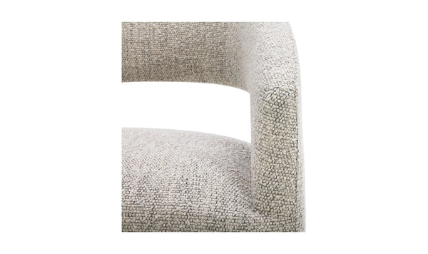 Barrow Rolling Dining Chair Grey Storm