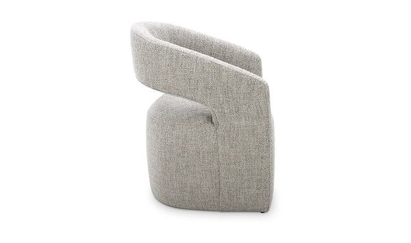 Barrow Rolling Dining Chair Grey Storm