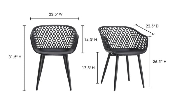 Piazza Outdoor Chair Black