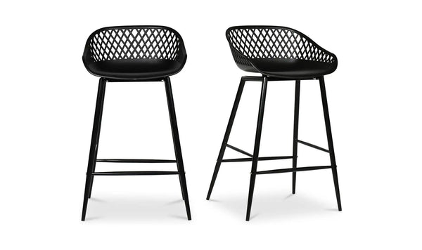 Piazza Outdoor Counter Stool Black