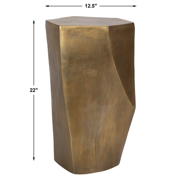 CATHENNA ACCENT TABLE - BRASS