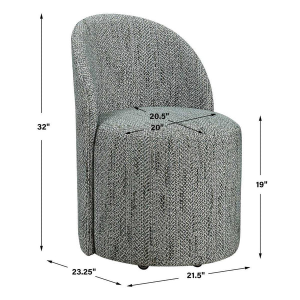 Roll With It Dining Chair, Teal