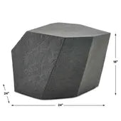 Parra Indoor-Outdoor Side Table, Slate