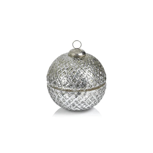 Ornament Candle Silver 3.5¨