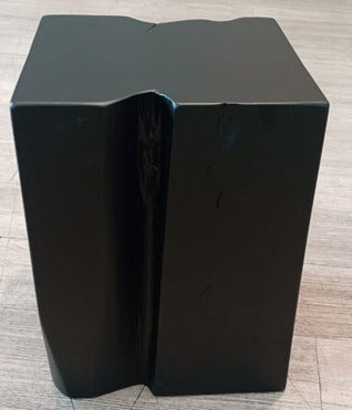 Teak Square Stool Aged Black Teak