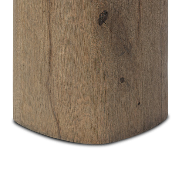 Tycho Pedestal Brown Oak Veneer Tall