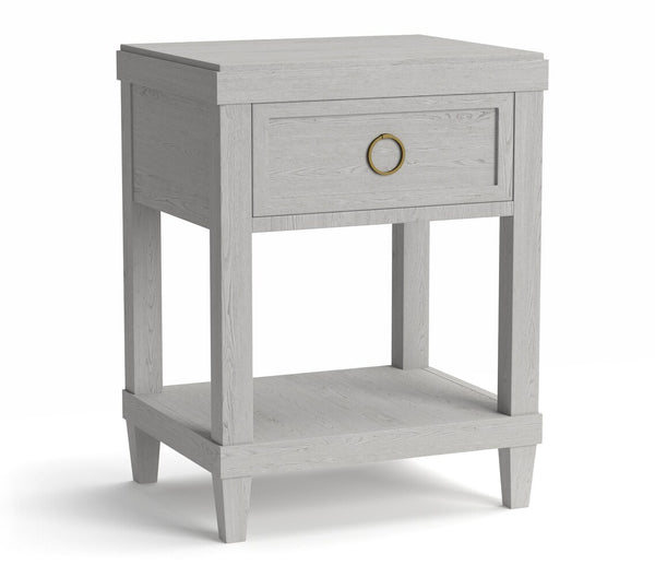 Ventura Bedside Table Shell White