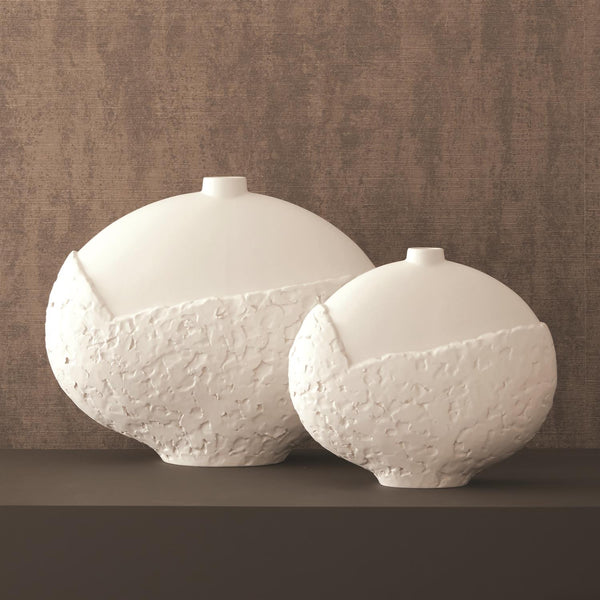 Asymmetrical Vase Matte White