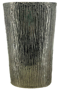 Aluminum Bark Vase
