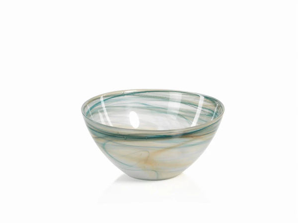 Lagoon Alabaster Glass Bowl