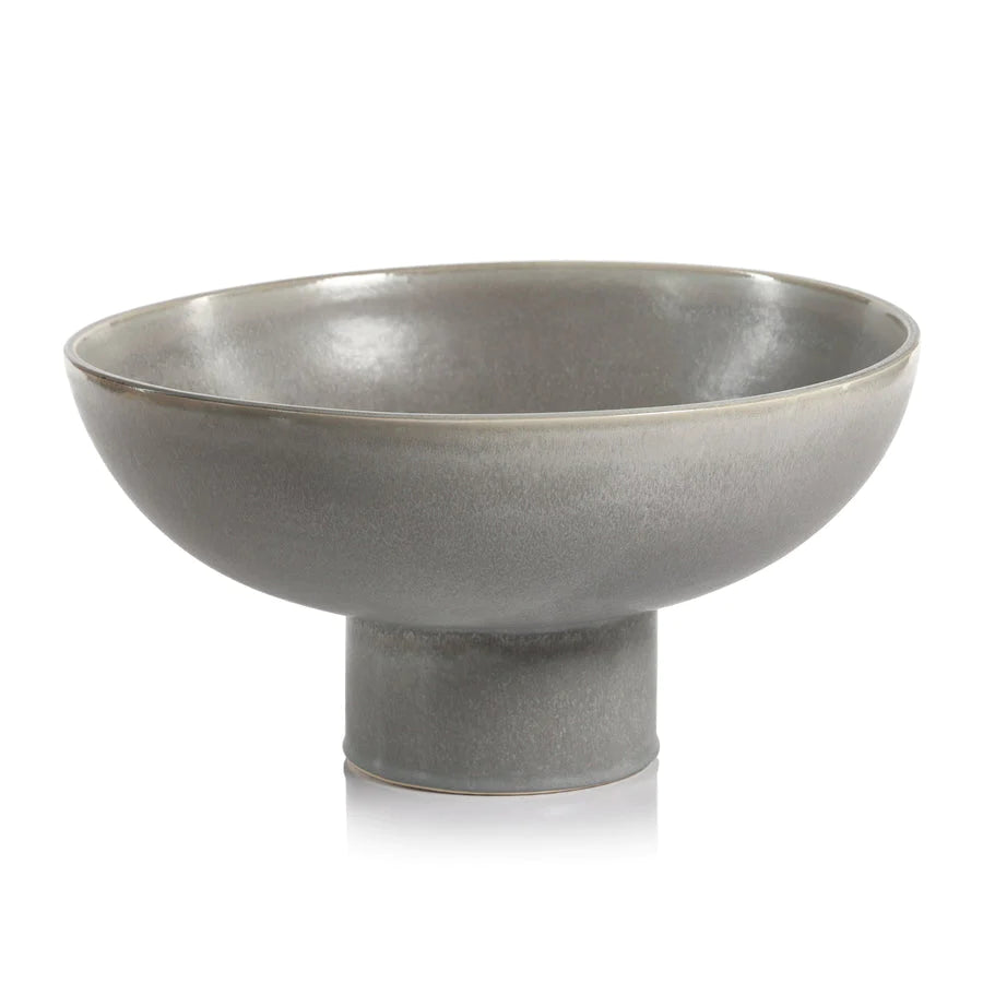Côte d'Ivoire Glazed Stoneware Footed Bowl
