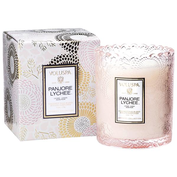 PANJORE LYCHEE SCALLOPED EDGE CANDLE
