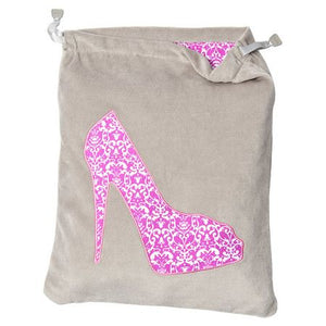 Shoe Bag Feather Gray